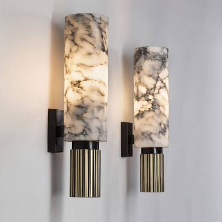 Alabaster Modern Wall Light