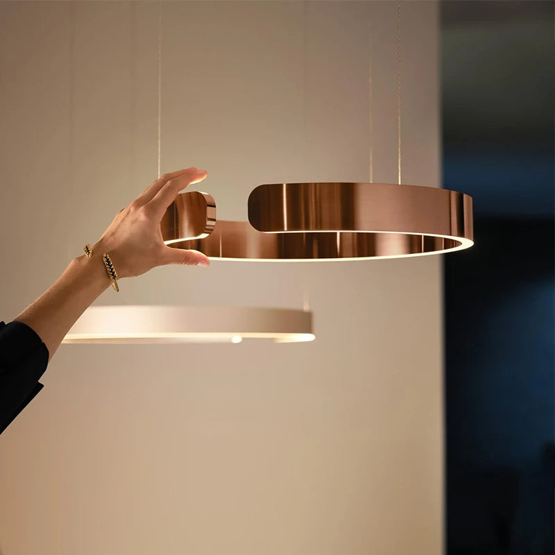 Modern Edge Circle LED Pendant Light