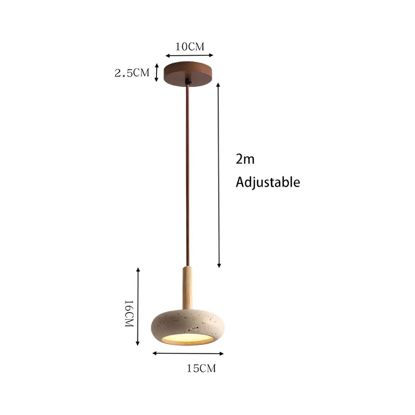 Stone Wabi Sabi Ceiling Light